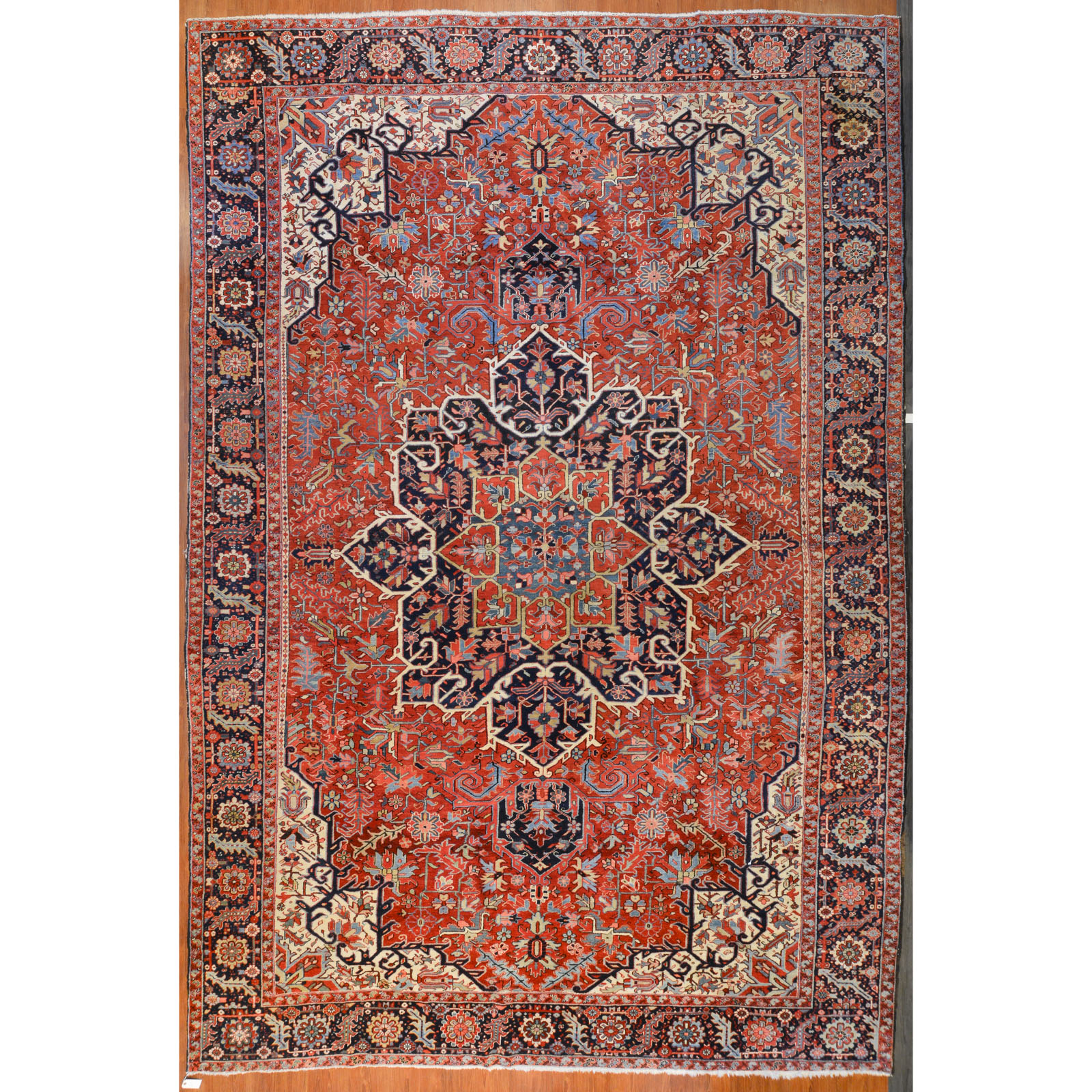 Appraisal: IMPRESSIVE HERIZ CARPET PERSIA X Second quarter- th century hand-knotted