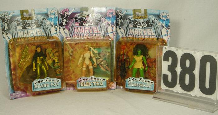 Appraisal: Marvel Action Figures mint in original packaging has faded and