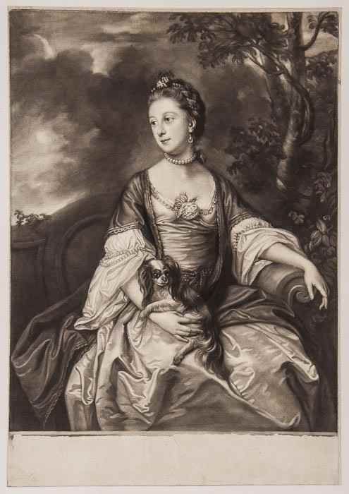 Appraisal: James McArdell - Lady Caroline Russell mezzotint after Reynolds Chaloner