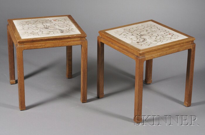 Appraisal: Pair of End Tables probably Ed Wormley and Marie Linna