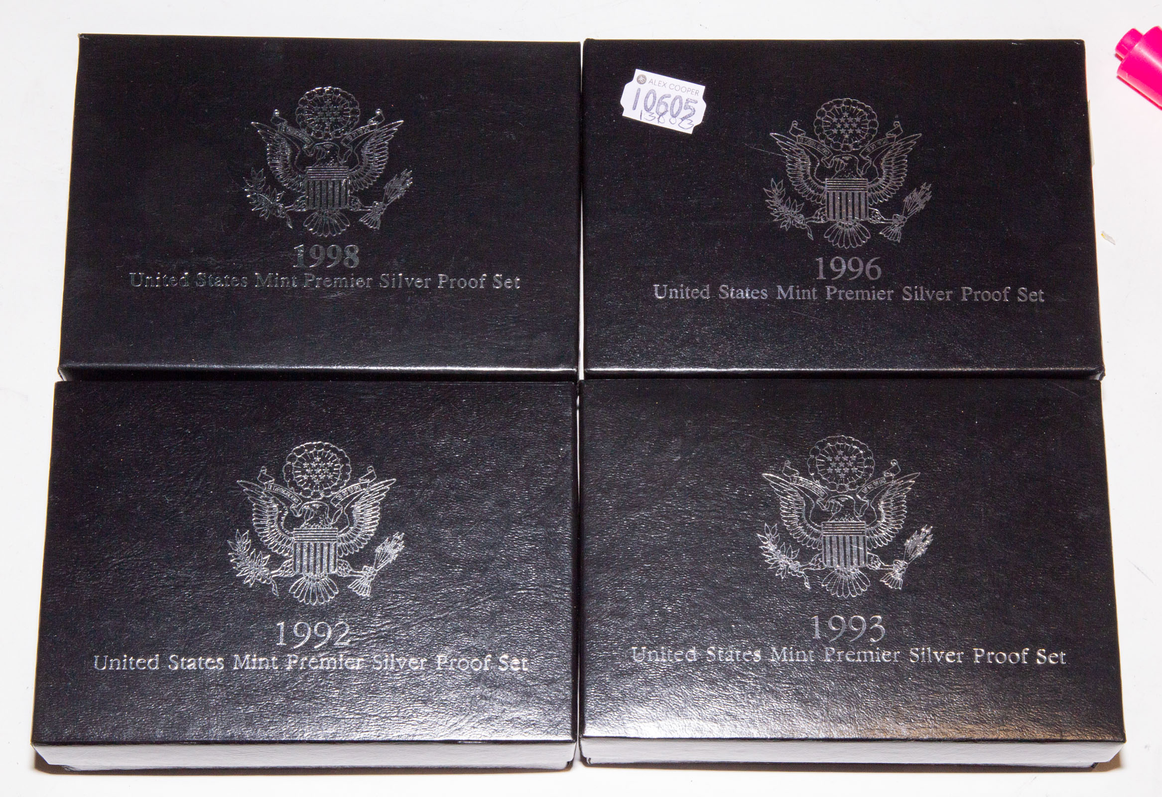 Appraisal: FOUR PREMIER SILVER PROOF SETS