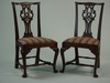 Appraisal: CHAIRS - Pair of th C Queen Anne mahogany side