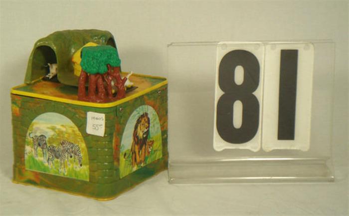 Appraisal: Cragstan Animal Box toy works well inches tall Estimate -