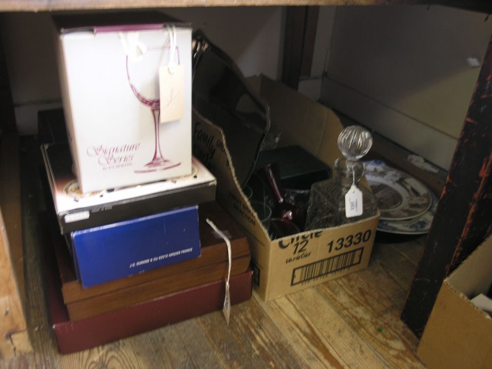 Appraisal: Useful items boxed and unused including a forty-four piece canteen