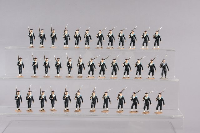 Appraisal: Lot of Mignot style French Matelotes marching at slope