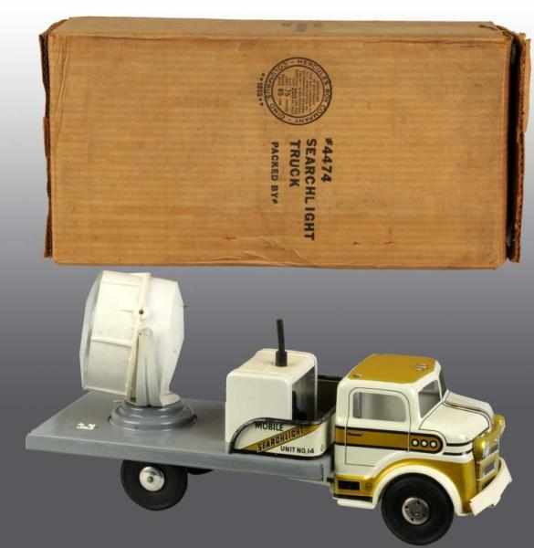 Appraisal: Pressed Steel Marx No Searchlight Truck Toy Description American Includes