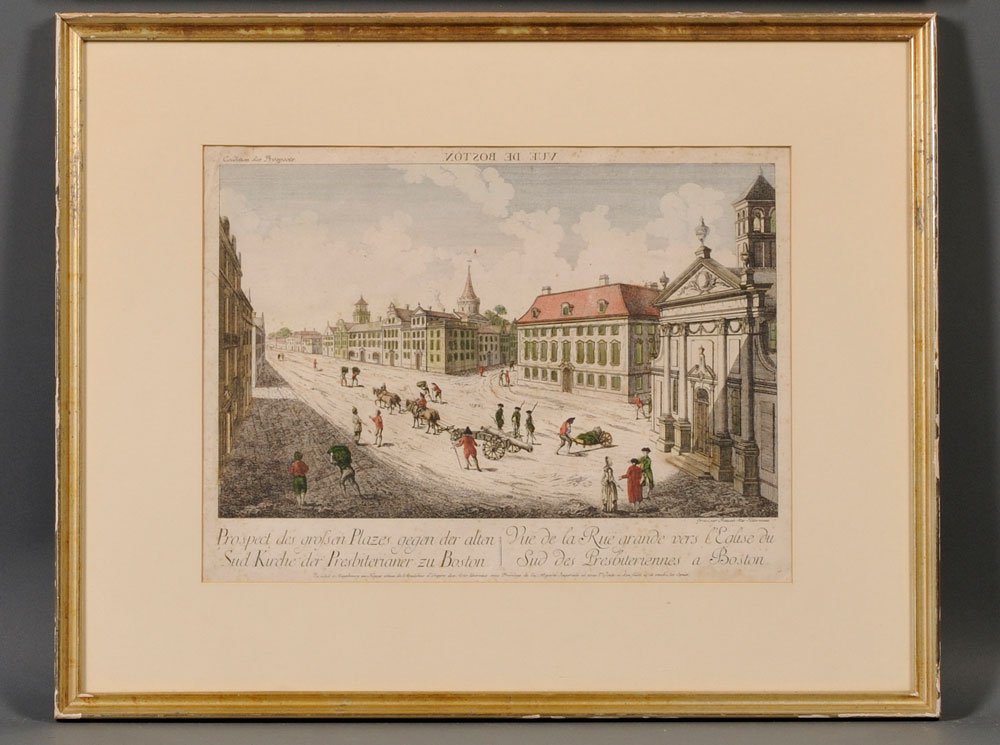 Appraisal: Vue d'Optique of Boston Prospect des grossen Plazes gegen der