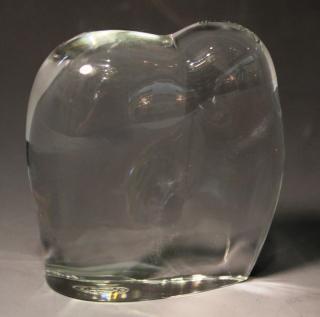 Appraisal: Baccarat Modernist Elephant The crystal in the form of a