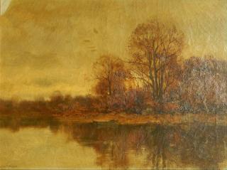 Appraisal: Charles Gruppe oil Charles Gruppe American - - ''November Day