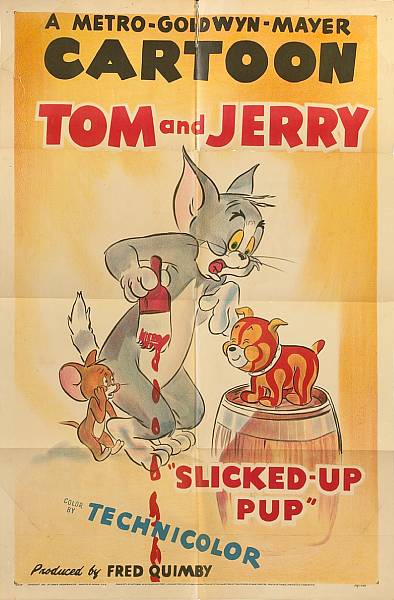 Appraisal: A Tom and Jerry group of rare one-sheet movie posters