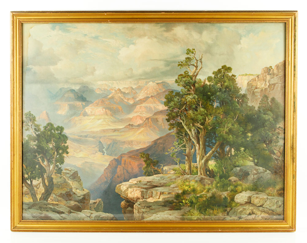 Appraisal: - Moran Grand Canyon lithograph Thomas Moran American - Grand