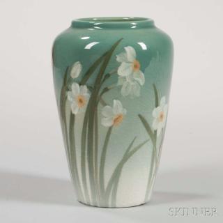 Appraisal: Sara Sax Decorated Rookwood Pottery Vase Glazed earthenware Cincinnati Ohio