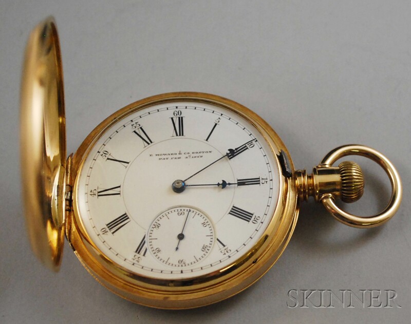 Appraisal: kt Gold E Howard Co Hunting Case Pocket Watch Boston