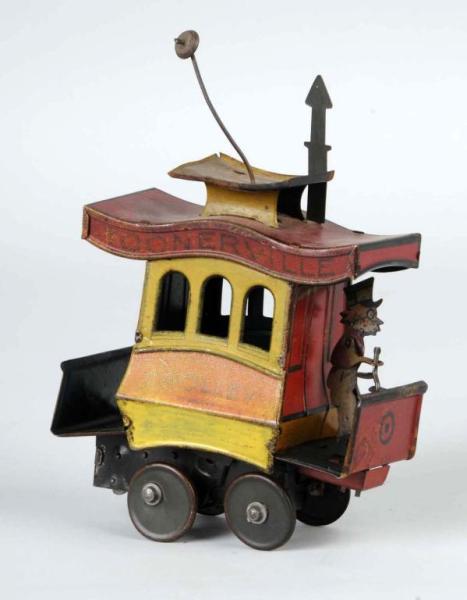 Appraisal: Tin Toonerville Trolley Wind-Up Toy Description Working Dated Manufactured by