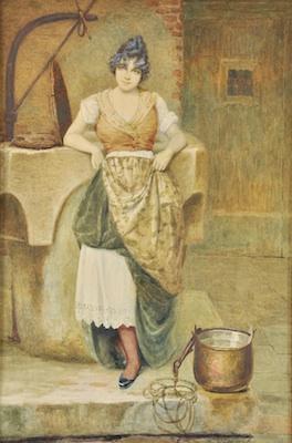 Appraisal: Vincent G Stiepevich Russian American - Maiden at the well