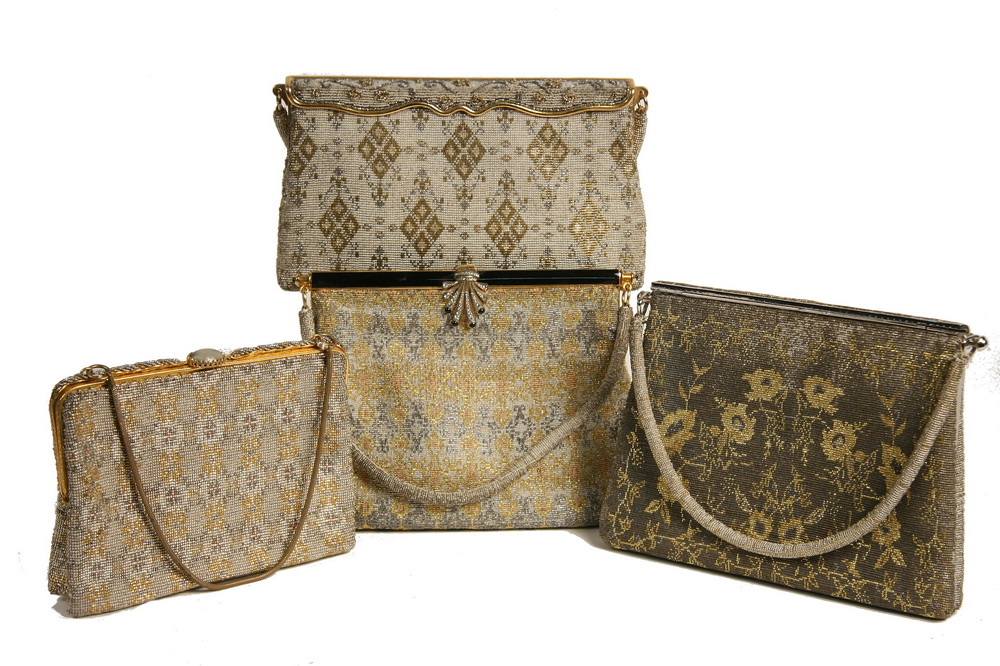 Appraisal: FRENCH EVENING BAGS - Four Fine French Ladies Evening Bags