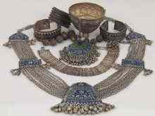 Appraisal: A mixed lot of Indian jewellery in white metal tests