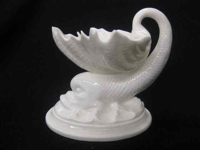 Appraisal: Royal Worcester Porcelain Figural Dolphinmaster salt cellar '' creamware coloring