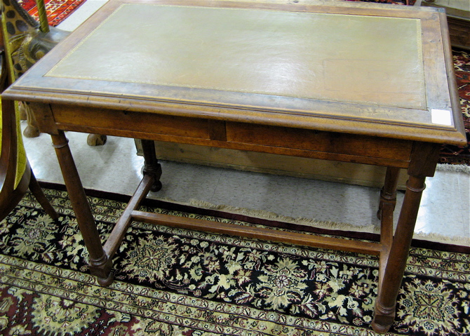 Appraisal: REGENCY STYLE WRITING TABLE English c having a rectangular leather