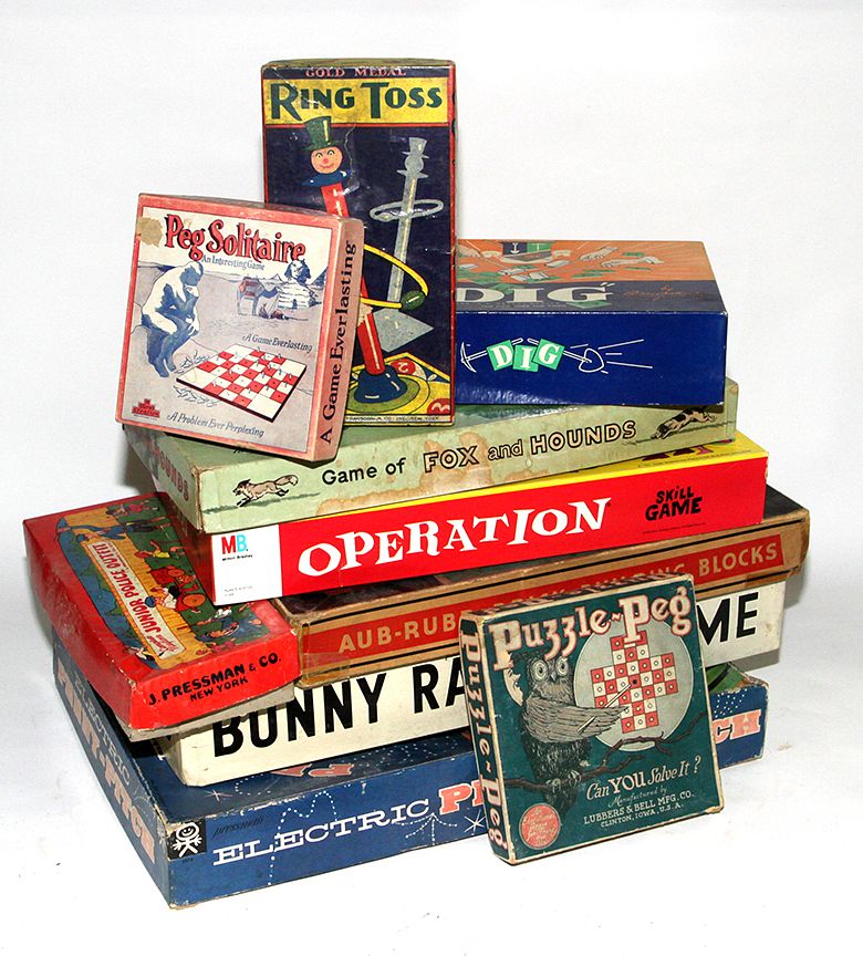 Appraisal: Game Lot A group of ten games including a bunny