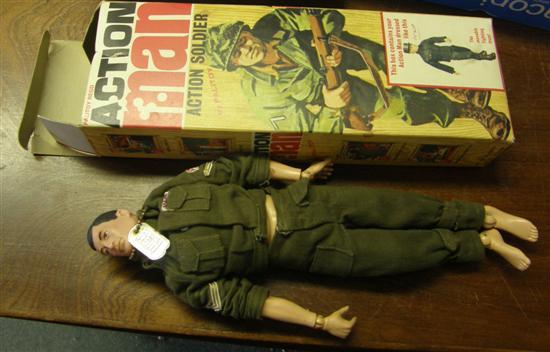 Appraisal: A PALITOY ACTION MAN SOLDIER boxed -- in high and