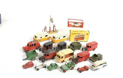 Appraisal: Dinky Toys a mixed group of unboxed Vehicles and accessories