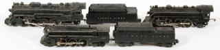 Appraisal: LIONEL STEAM LOCOMOTIVES AND TWO TENDERS LIONEL O GA AND