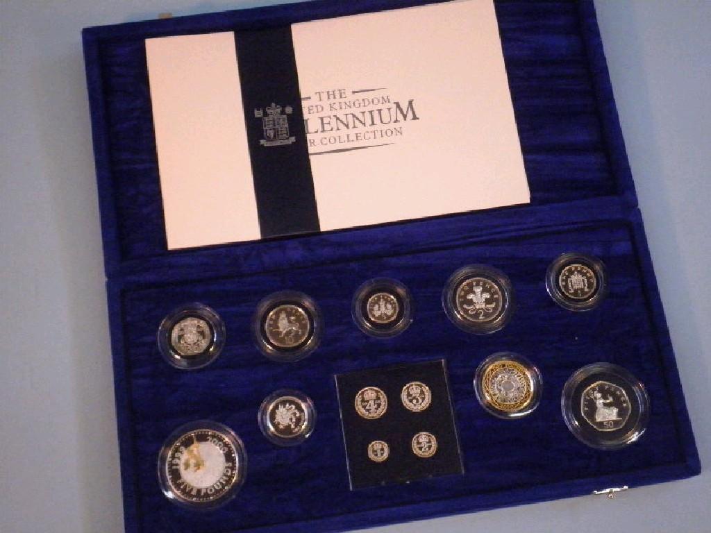 Appraisal: The Millenium silver proof coin collecting crown to p and