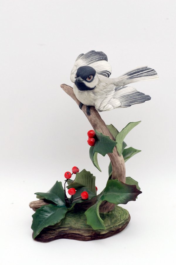 Appraisal: Boehm porcelain bird figurine Black Capped Chickadee marked under base