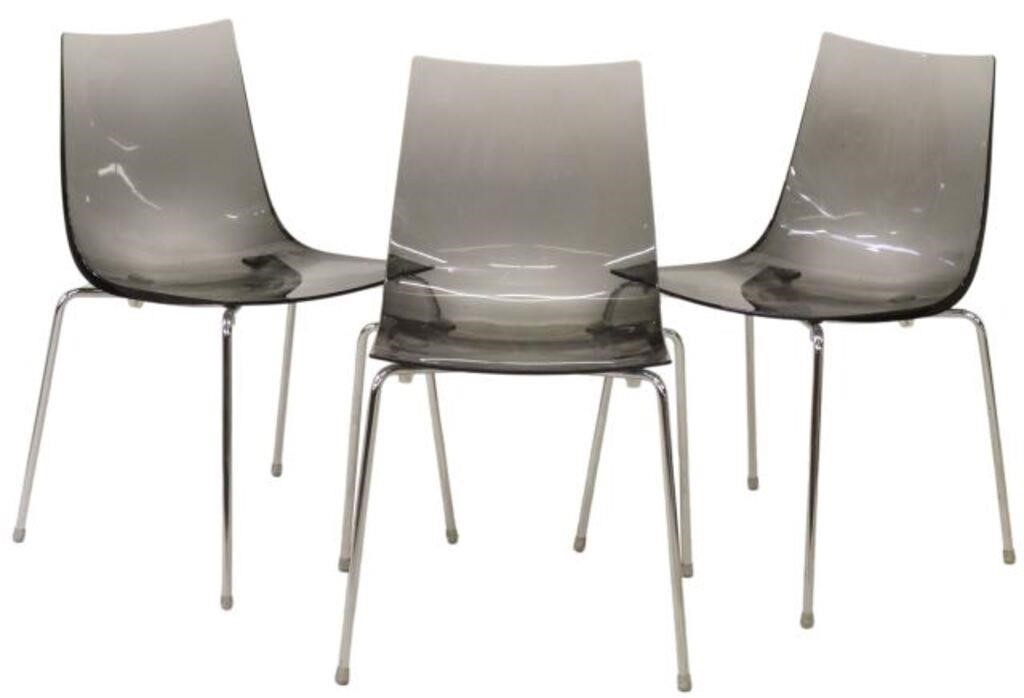 Appraisal: lot of Italian Slim acrylic side chairs Robert Foschia for