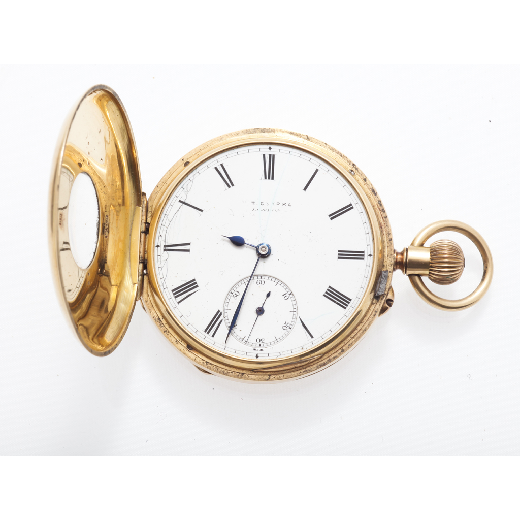 Appraisal: A gentleman's ct gold cased demi hunter pocket watch the