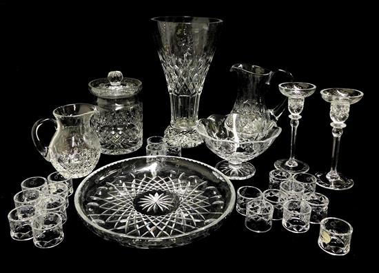 Appraisal: Rogaska crystal servingware Gallia pattern twenty seven pieces with cut