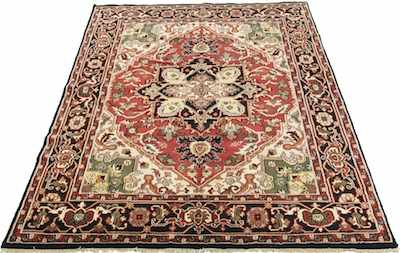 Appraisal: A Heriz Persian Carpet Apprx '- x '- Medium dense