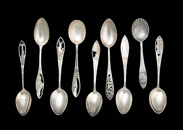 Appraisal: Property of various owners Mostly full size teaspoons including Davenport