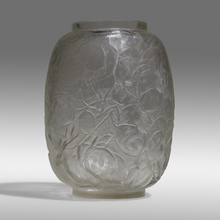 Appraisal: Ren Lalique MONNAIE DU PAPE VASE France c frosted and