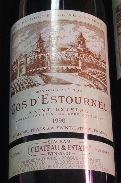 Appraisal: BOTTLES COS D'ESTOURNEL SAINT-ESTEPHE the case only containing bottles