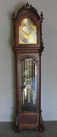 Appraisal: Colonial Grandfather Clock with Tubes From a White Plains NY