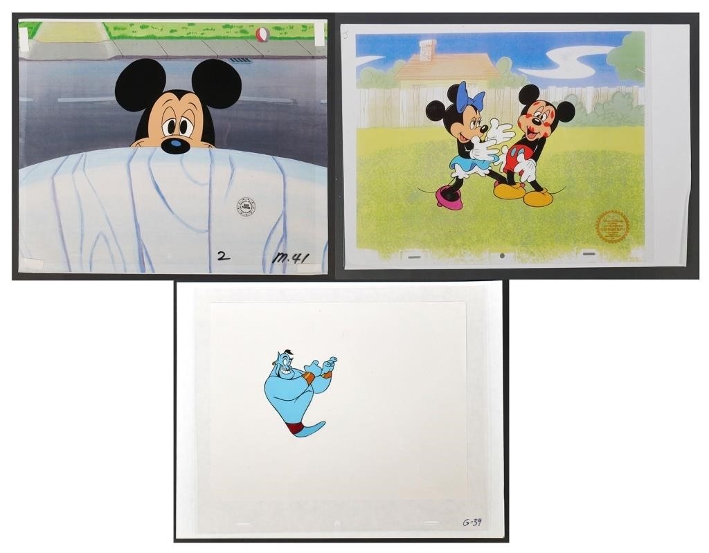 Appraisal: Lot of Walt Disney animation cels Original limited edition fine