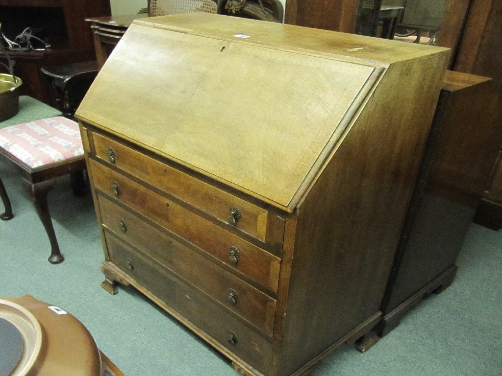 Appraisal: Walnut writing bureau