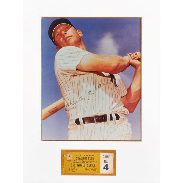 Appraisal: MICKEY MANTLE AUTOGRAPH Condition Report