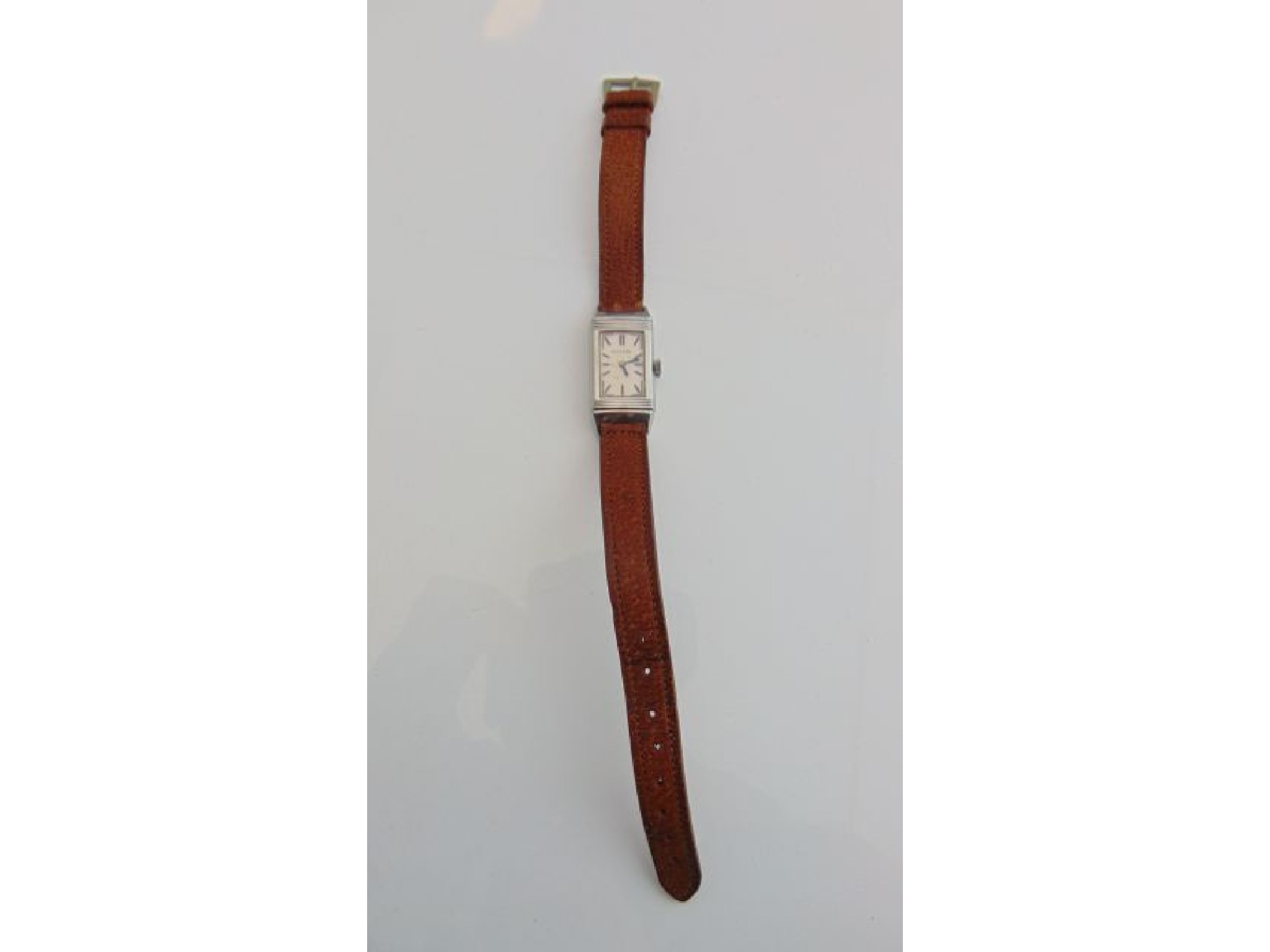 Appraisal: A lady's stainless steel wristwatch Reverso the rectangular dial with