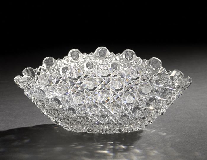 Appraisal: American Brilliant-Cut Glass Fruit Bowl - by J Hoare in