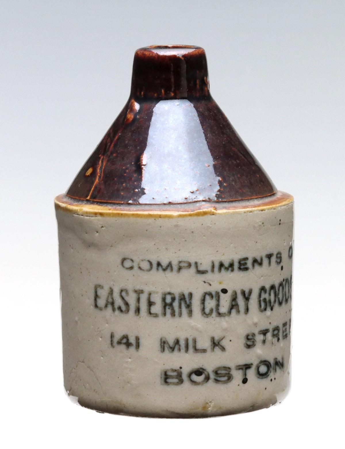 Appraisal: EASTERN CLAY GOODS BOSTON MASS STONEWARE MINI JUG