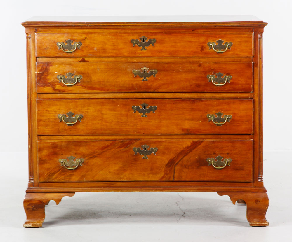 Appraisal: A - th C Chippendale Chest th century Chippendale chest