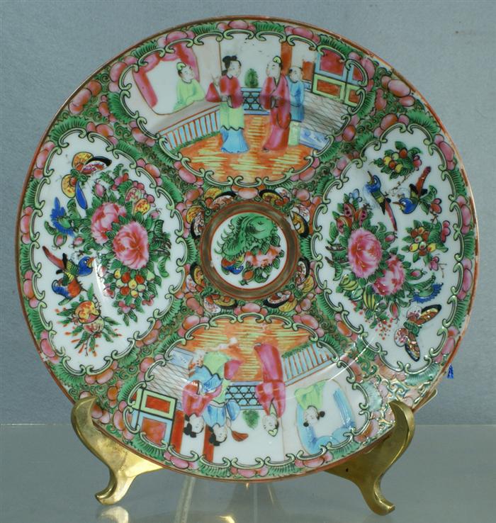 Appraisal: Set of Chinese Rose Medallion dinner plates in dia late