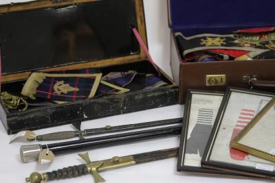 Appraisal: A quantity of Masonic regalia th Century and later including