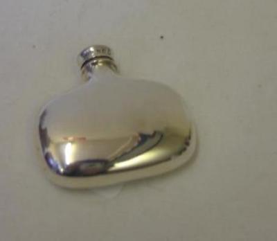 Appraisal: A SMALL VICTORIAN SPIRIT FLASK of rounded oblong form with