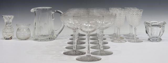 Appraisal: lot of Crystal glassware including coupe glasses trimmed in an