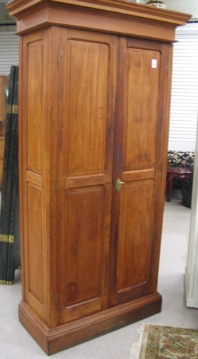 Appraisal: VICTORIAN TWO-DOOR STORAGE CABINET American c - having two full-length