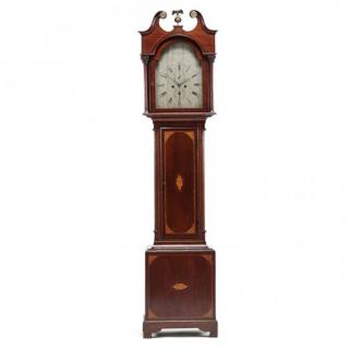 Appraisal: Chris Davie Linlithgow Scottish Inlaid Tall Case Clock circa mahogany